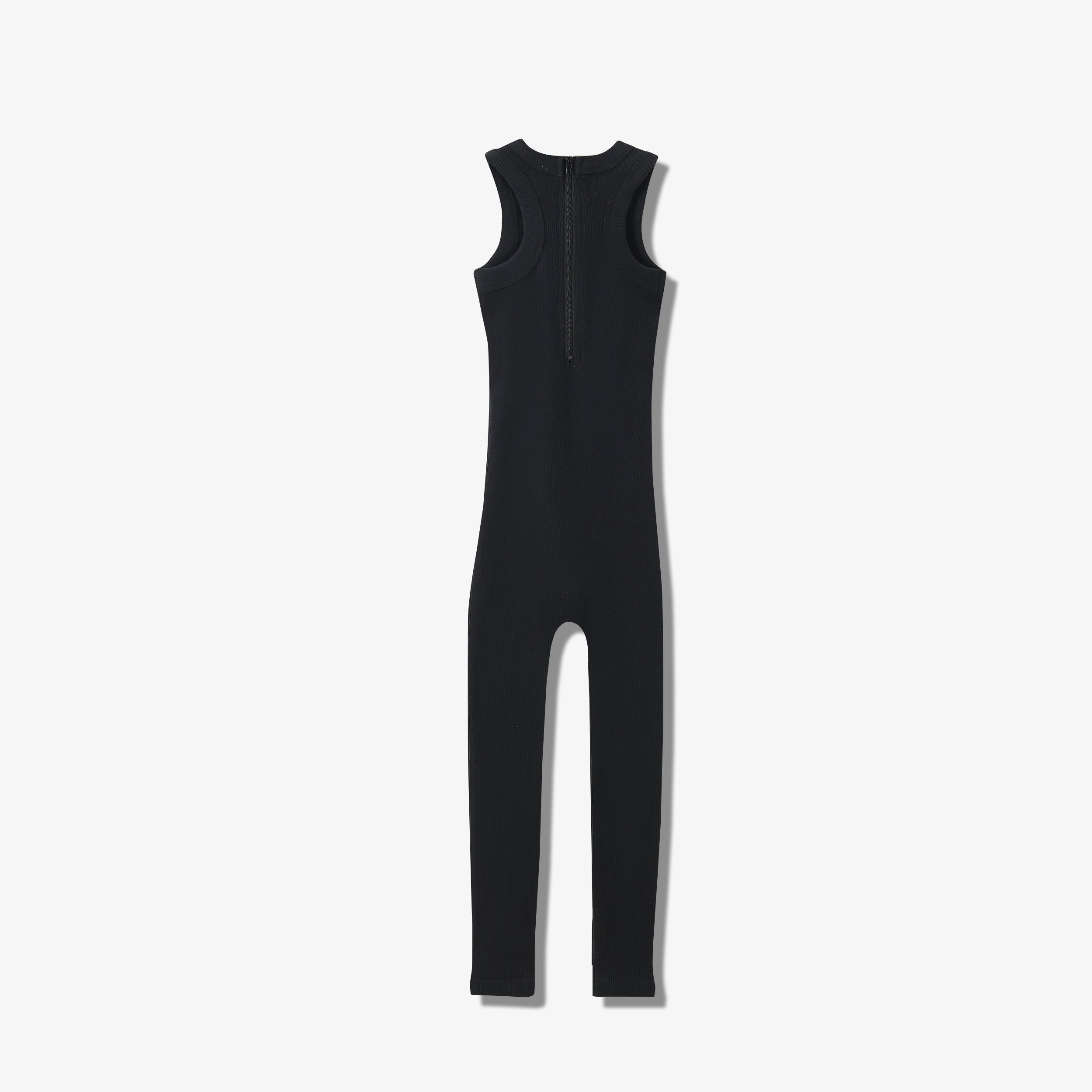 SPORTY COTTON RIBBED ONESIE LONG