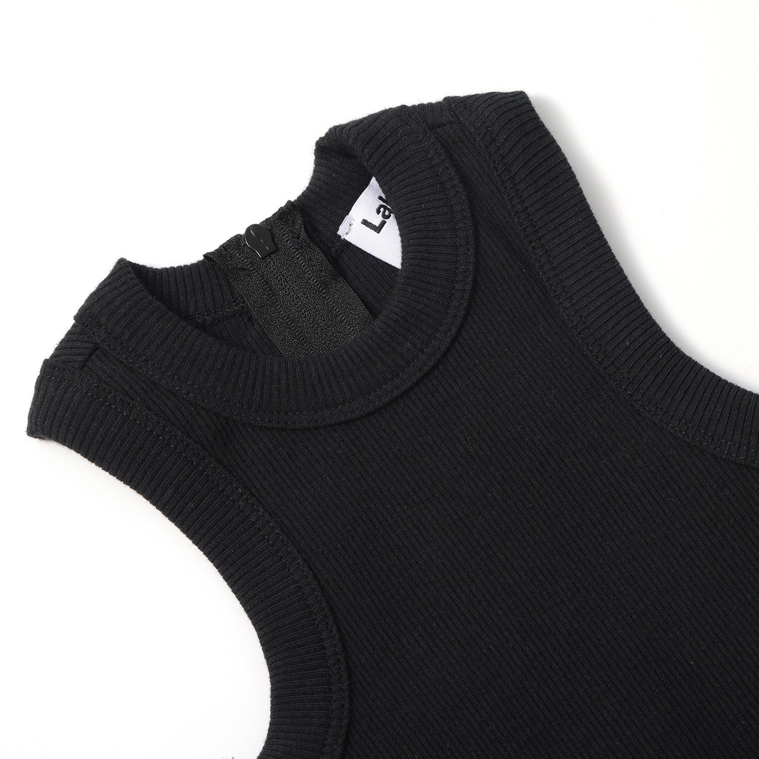 SPORTY COTTON RIBBED ONESIE LONG