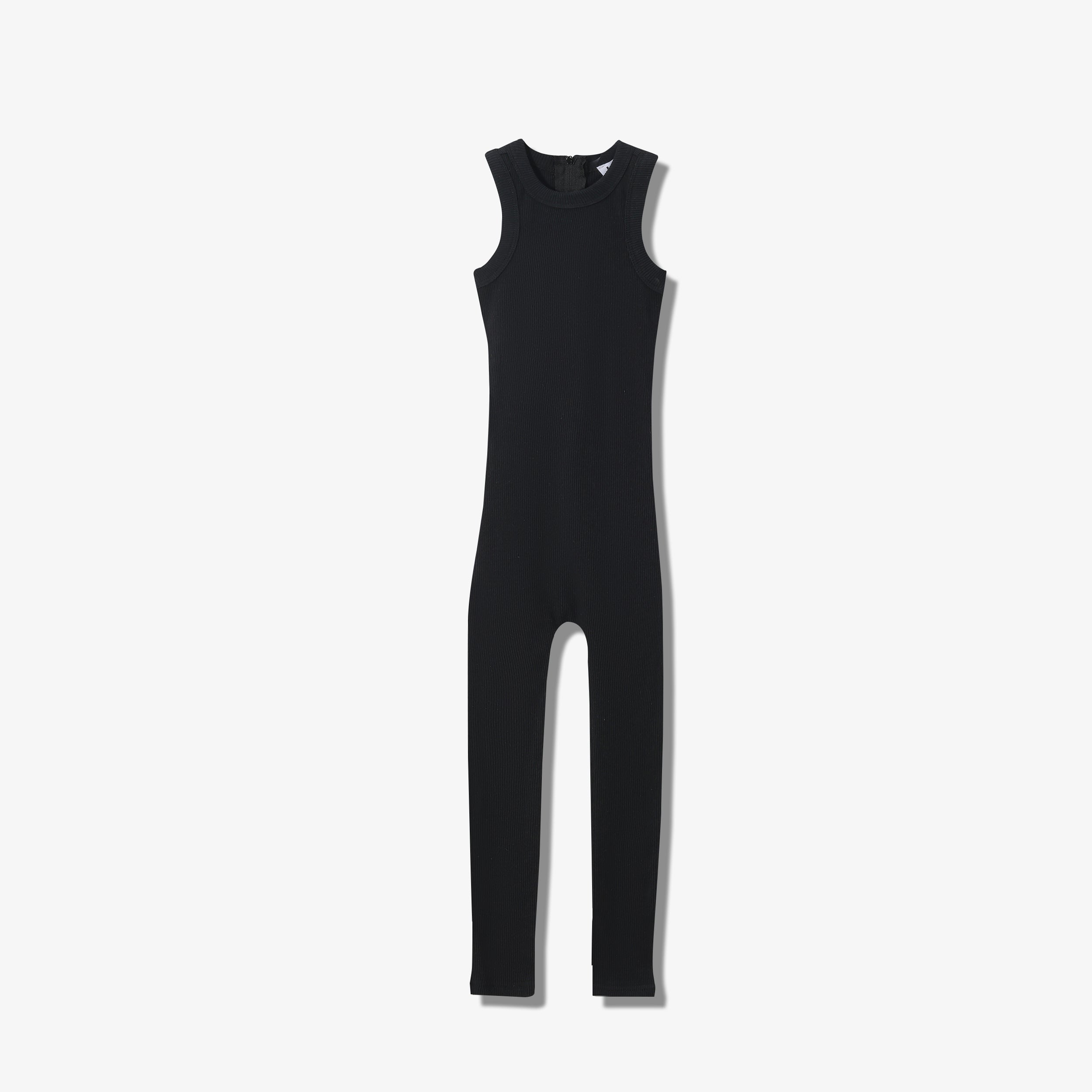 SPORTY COTTON RIBBED ONESIE LONG