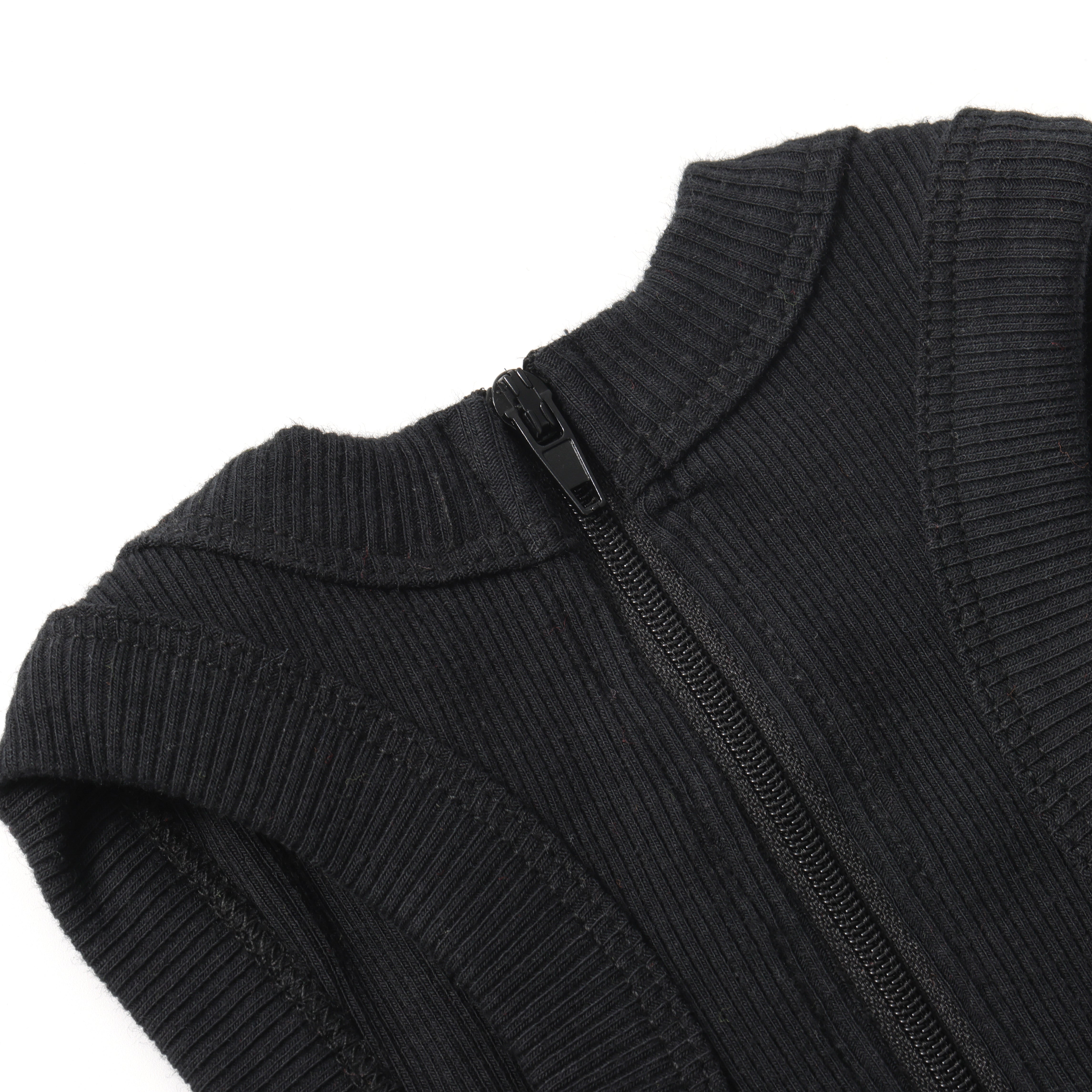 SPORTY COTTON RIBBED ONESIE LONG