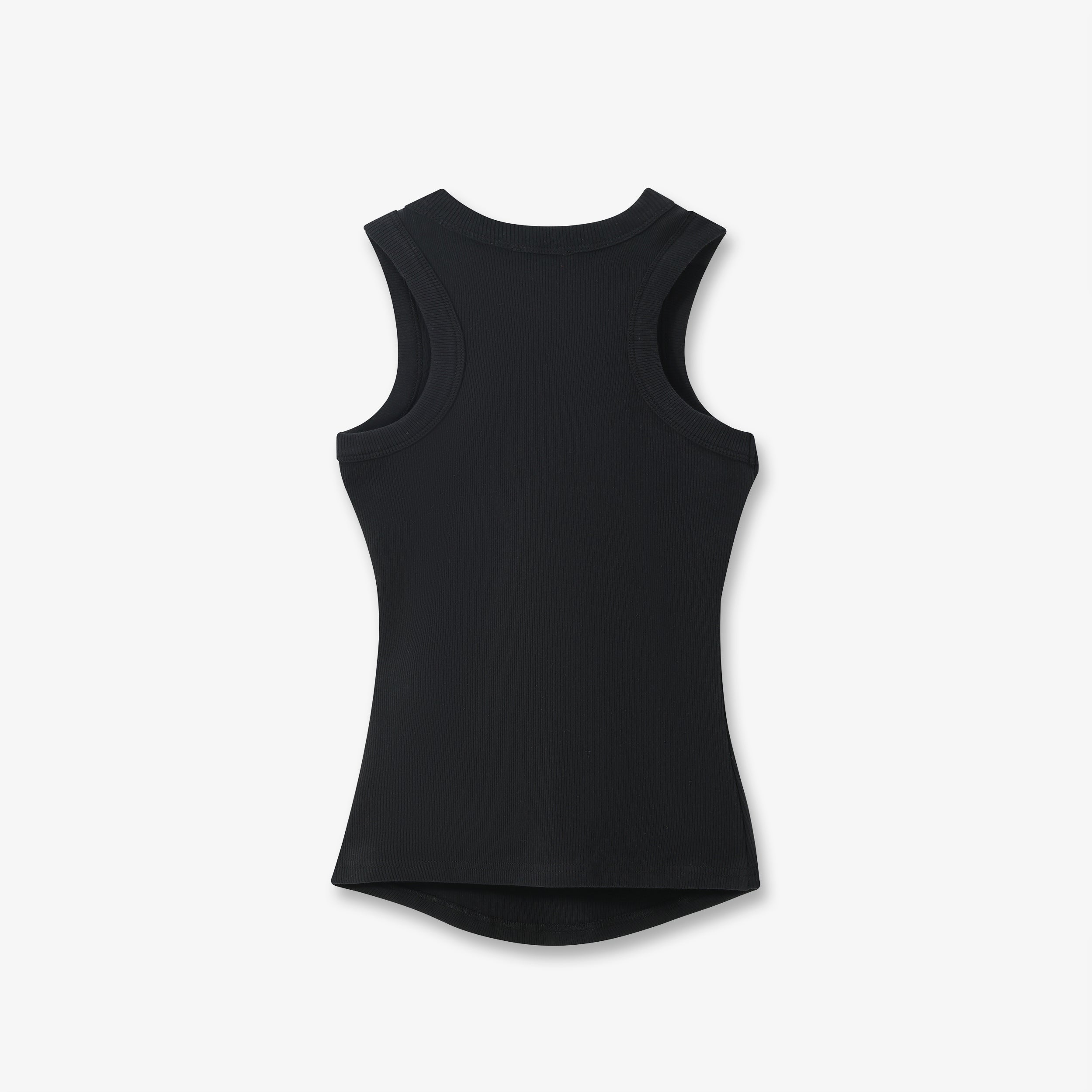 SPORTLICHES, GERIPPTES TANKTOP AUS BAUMWOLLE