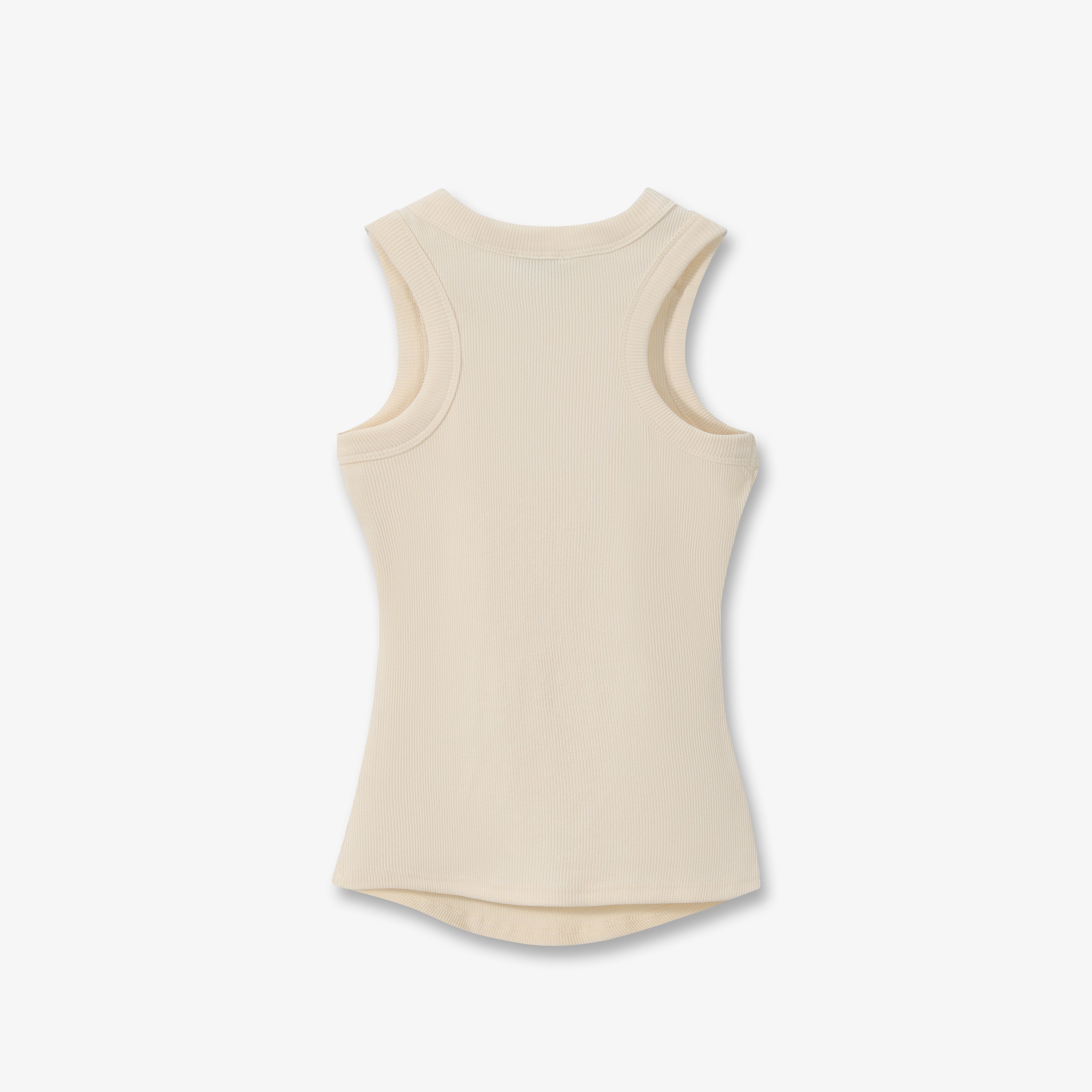 SPORTY COTTON RIBBED TANK TOP