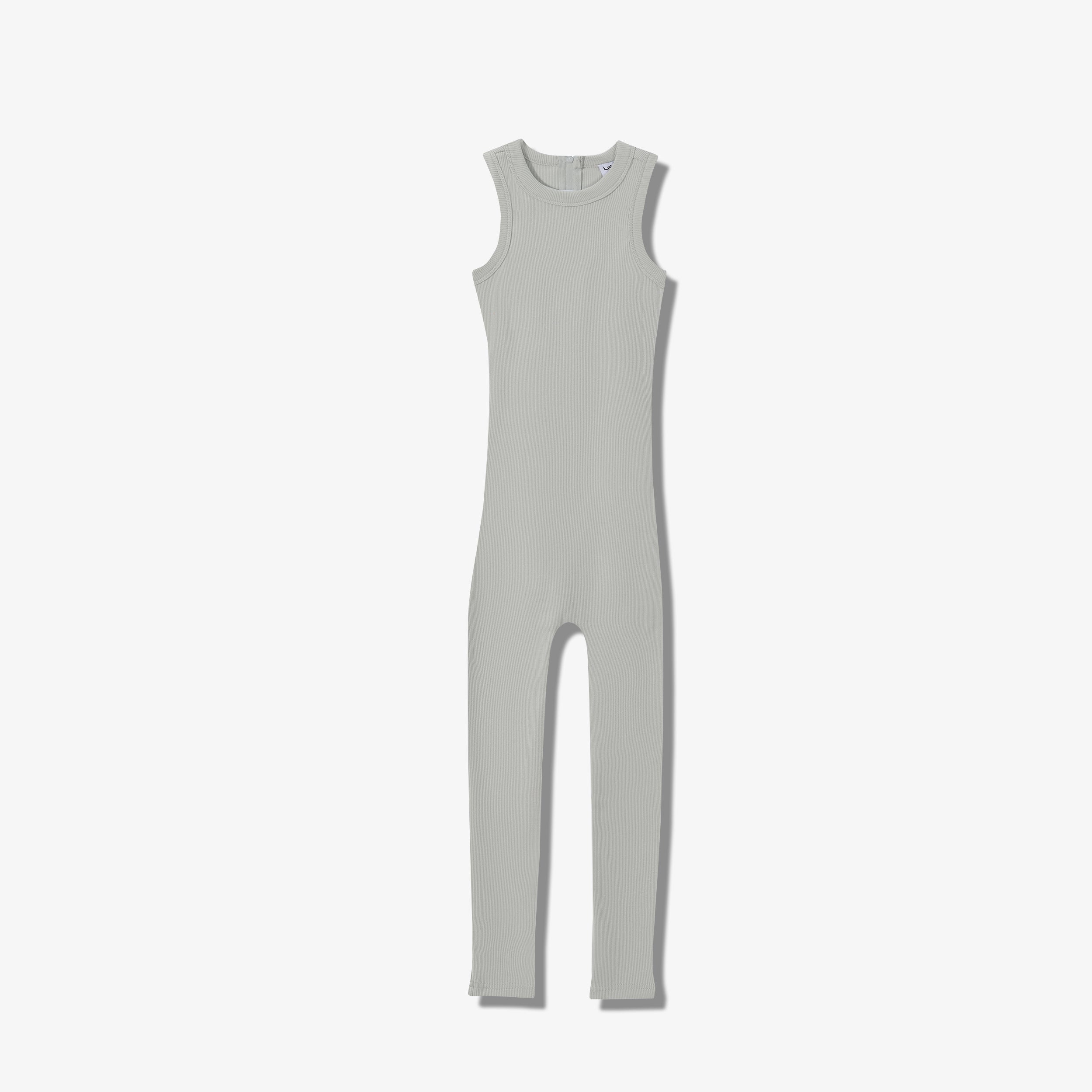 SPORTY COTTON RIBBED ONESIE  LONG