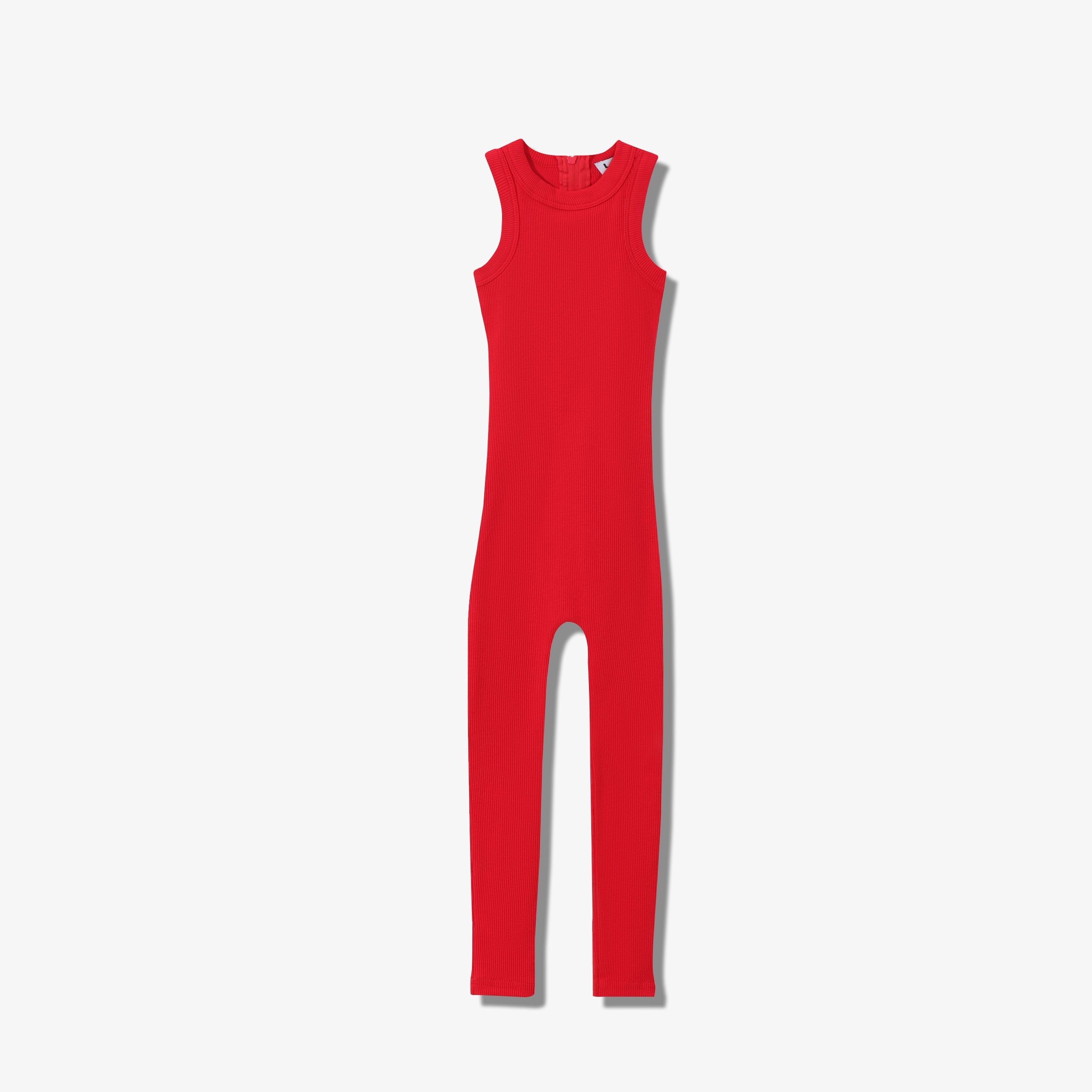 SPORTY COTTON RIBBED ONESIE  LONG