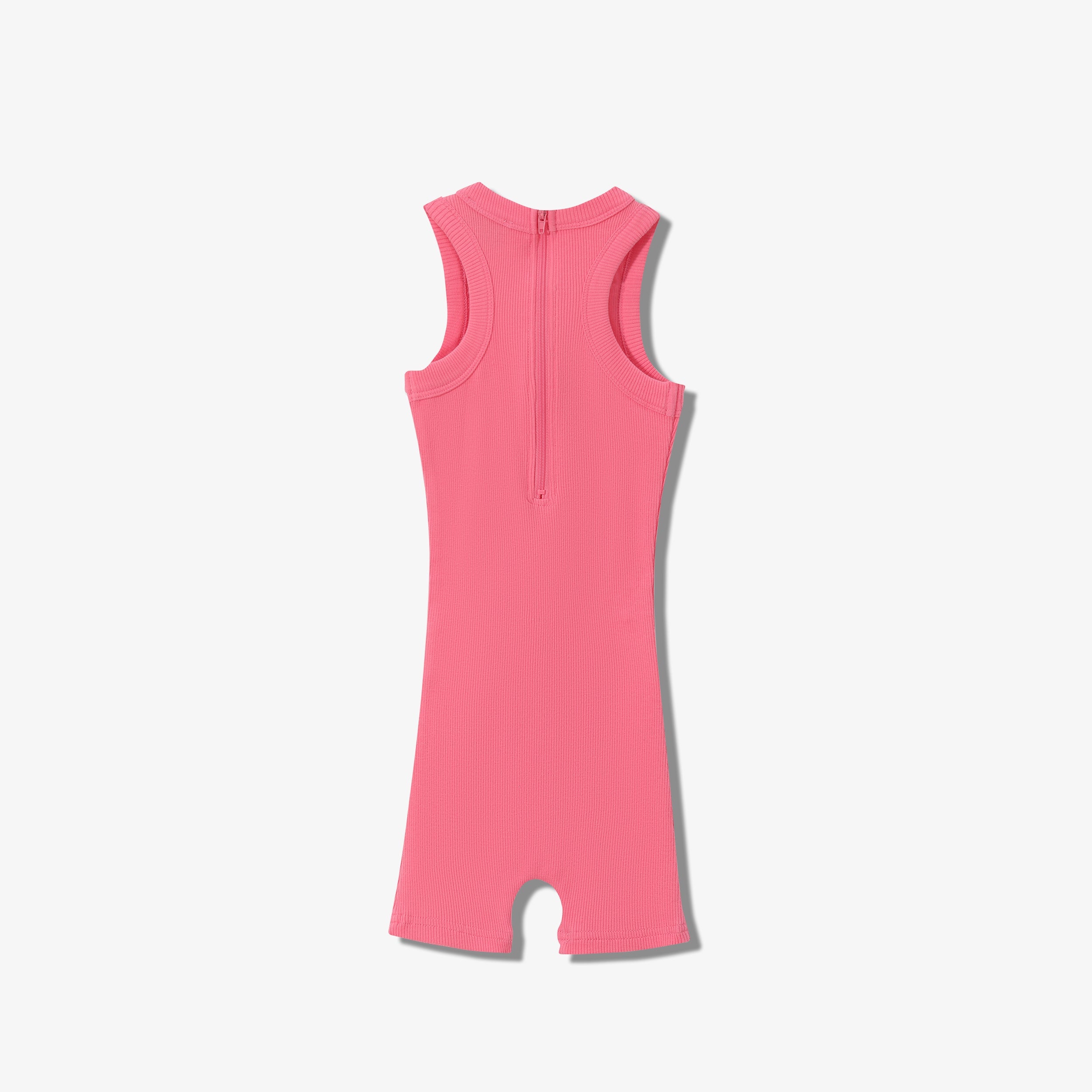 SPORTY COTTON RIBBED ROMPER SHORT